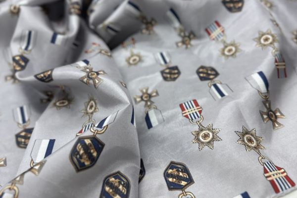 Подкладочная ткань Медальки